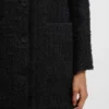 Oversized-fit blazer in velvet tweed