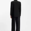 Oversized-fit blazer with rhinestone lapel brooch Oversized-fit blazer with rhinestone lapel brooch