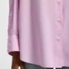 Oversized-fit blouse in cotton poplin
