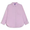 Oversized-fit blouse in cotton poplin