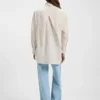 Oversized-fit blouse in striped cotton Oversized-fit blouse in striped cotton