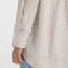 Oversized-fit blouse in striped cotton Oversized-fit blouse in striped cotton