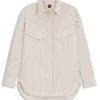 Oversized-fit blouse in striped cotton Oversized-fit blouse in striped cotton