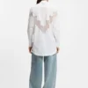 Oversized-fit blouse with lace motif
