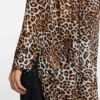 Oversized-fit blouse with leopard print Oversized-fit blouse with leopard print
