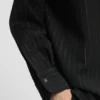 Oversized-fit blouse with pinstripe