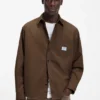 Oversized-fit overshirt in cotton canvas
