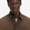 Oversized-fit overshirt in cotton canvas