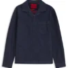 Oversized-fit overshirt in Japanese rigid denim Oversized-fit overshirt in Japanese rigid denim