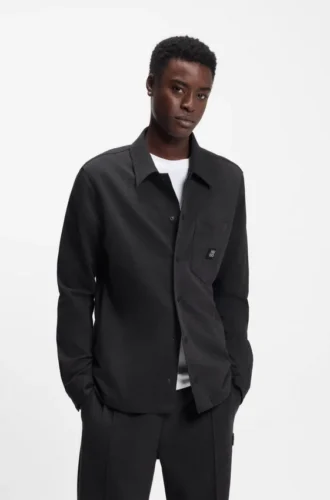 Oversized-fit shirt in a cotton blend