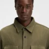 Oversized-fit shirt in a structured cotton blend
