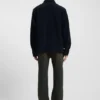 Oversized-fit shirt in a structured cotton blend