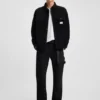 Oversized-fit shirt in cotton corduroy