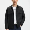 Oversized-fit shirt in cotton twill Oversized-fit shirt in cotton twill