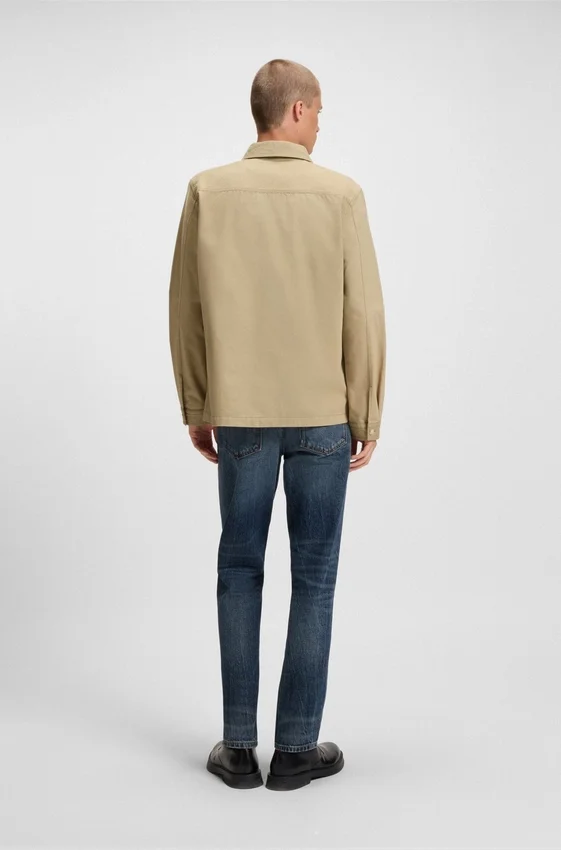 Oversized-fit shirt in cotton twill Oversized-fit shirt in cotton twill