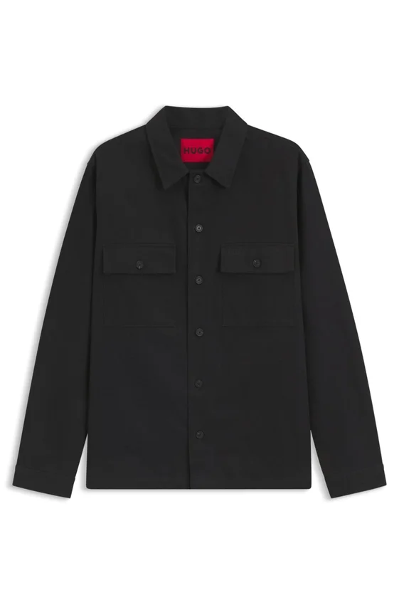 Oversized-fit shirt in cotton twill Oversized-fit shirt in cotton twill