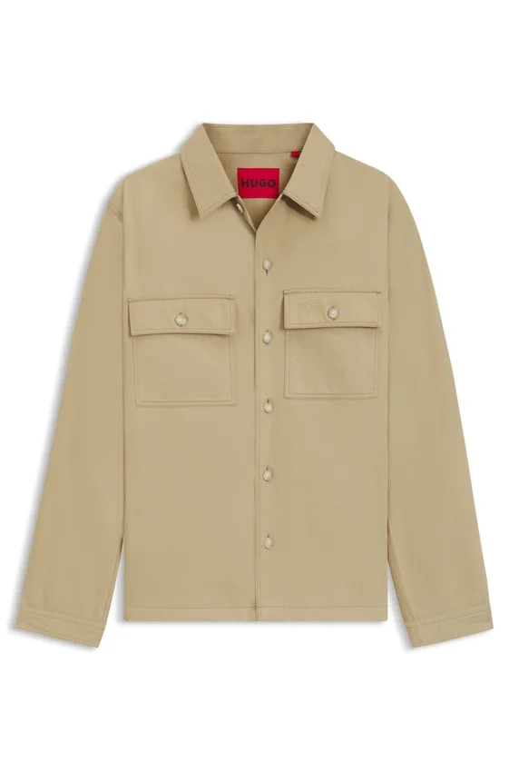 Oversized-fit shirt in cotton twill Oversized-fit shirt in cotton twill
