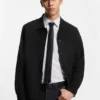 Oversized-fit shirt in faux leather Oversized-fit shirt in faux leather