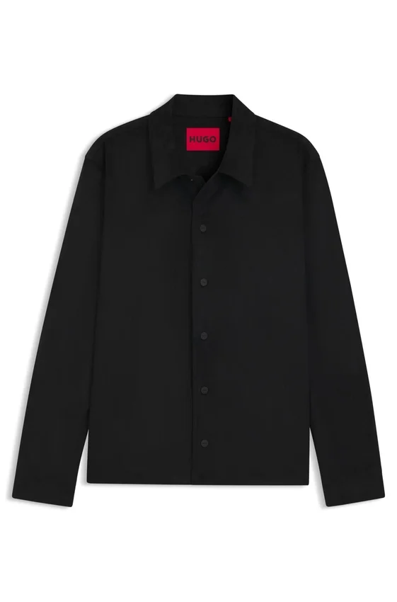 Oversized-fit shirt in faux leather Oversized-fit shirt in faux leather
