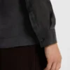 Oversized-fit shirt in lustrous twill