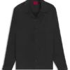 Oversized-fit shirt in lustrous twill