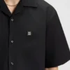 Oversized-fit shirt in paper-touch cotton