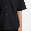 Oversized-fit shirt in paper-touch cotton