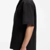 Oversized-fit shirt in stretch-cotton seersucker