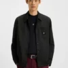 Oversized-fit shirt in water-repellent canvas
