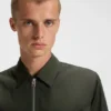 Oversized-fit shirt in water-repellent canvas Oversized-fit shirt in water-repellent canvas