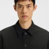 Oversized-fit shirt in water-repellent canvas