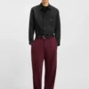 Oversized-fit shirt in water-repellent canvas