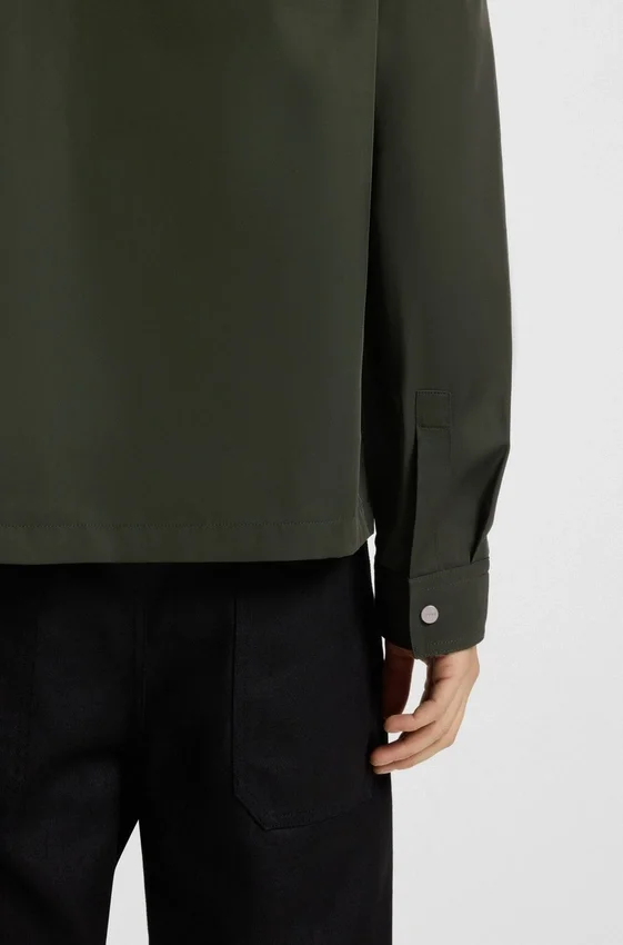 Oversized-fit shirt in water-repellent canvas Oversized-fit shirt in water-repellent canvas