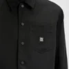 Oversized-fit shirt in water-repellent canvas