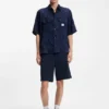 Oversized-fit shirt with check pattern