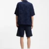 Oversized-fit shirt with check pattern