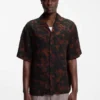 Oversized-fit shirt with digital print