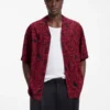 Oversized-fit shirt with digital print
