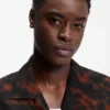 Oversized-fit shirt with digital print