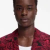 Oversized-fit shirt with digital print