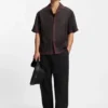 Oversized-fit shirt with digital print