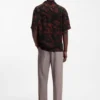 Oversized-fit shirt with digital print