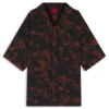 Oversized-fit shirt with digital print