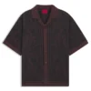 Oversized-fit shirt with digital print