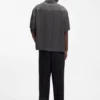 Oversized-fit shirt with jacquard pattern