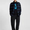 Oversized-fit shirt with shadow stripe