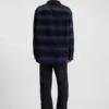 Oversized-fit shirt with shadow stripe