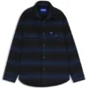 Oversized-fit shirt with shadow stripe