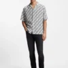 Oversized-fit shirt with statement print