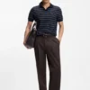 Oversized-fit trousers in cotton and linen Oversized-fit trousers in cotton and linen